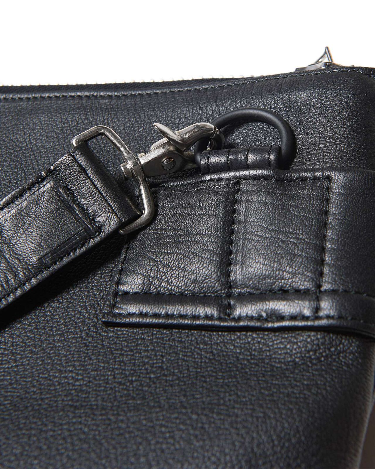 LEATHER HELMET BAG,BLACK, large image number 5