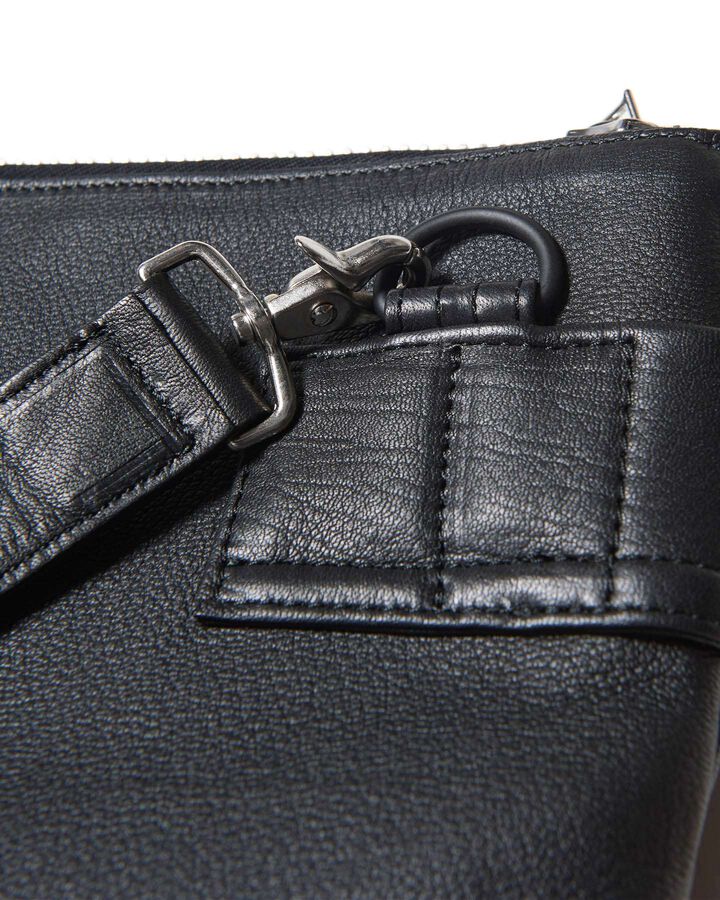 LEATHER HELMET BAG,BLACK, medium image number 5