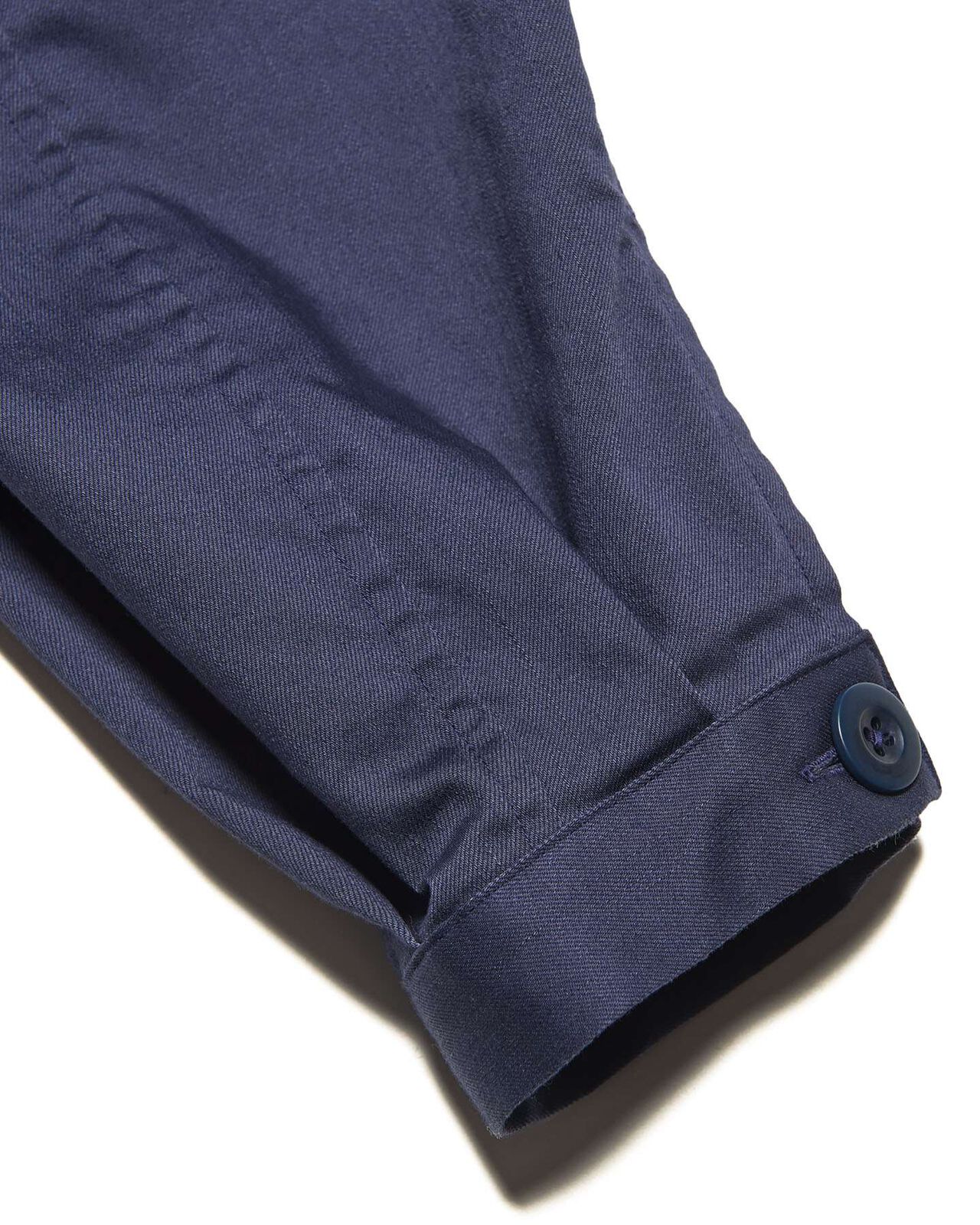 STRETCH TWILL FATIGUE SHIRT,NAVY, large image number 6
