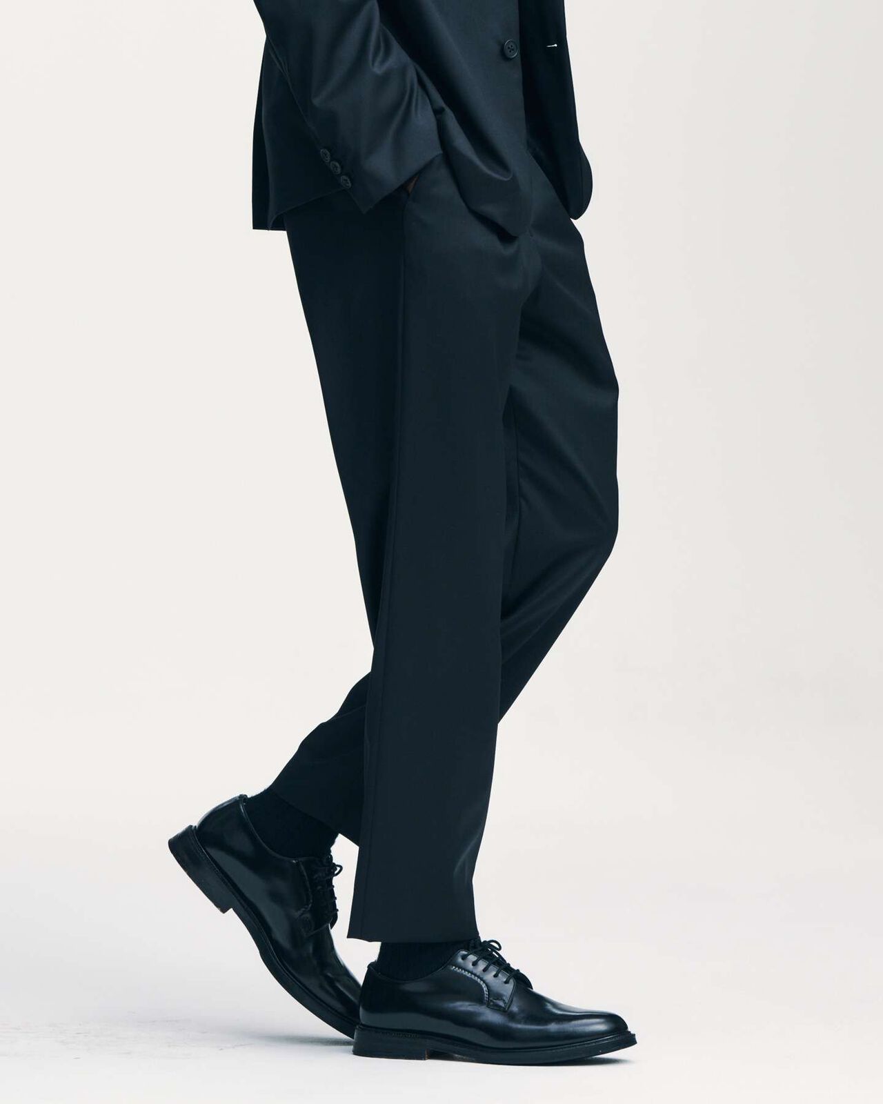 LORO PIANA EASY SLACKS,BLACK, large image number 5