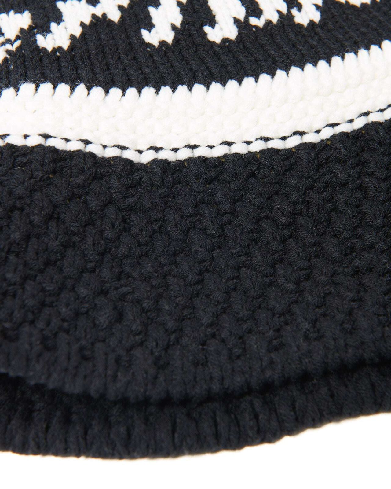 LOGO JACQUARD KNIT HAT,BLACK, large image number 3