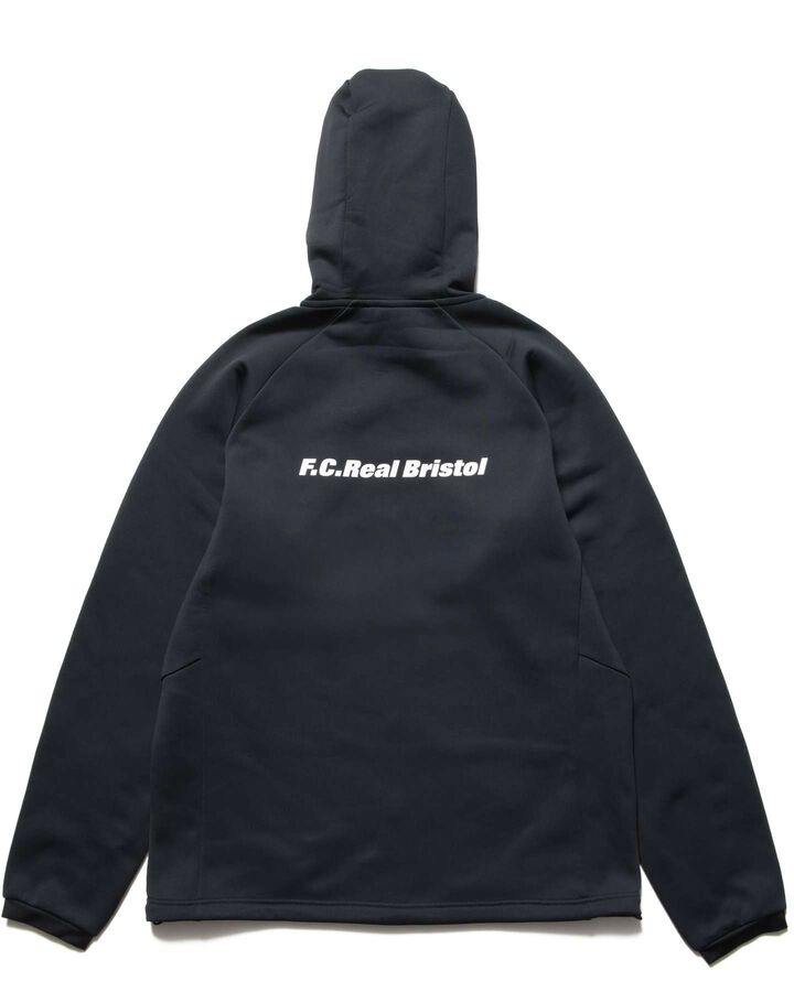 STRETCH FLEECE GAITER HOODIE,BLACK, medium image number 0