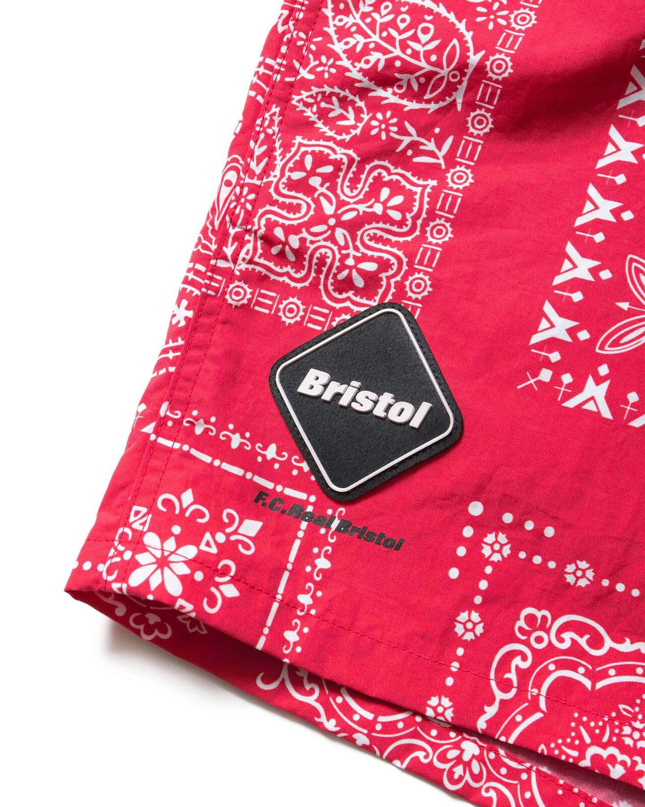 BANDANA NYLON EASY SHORTS,RED, large image number 2