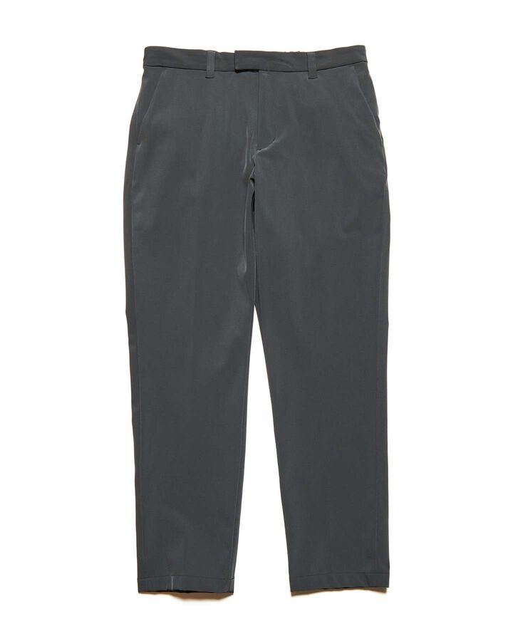 4WAY STRETCH SHIRRING SLIM-FIT SLACKS,CHARCOAL GRAY, medium image number 0