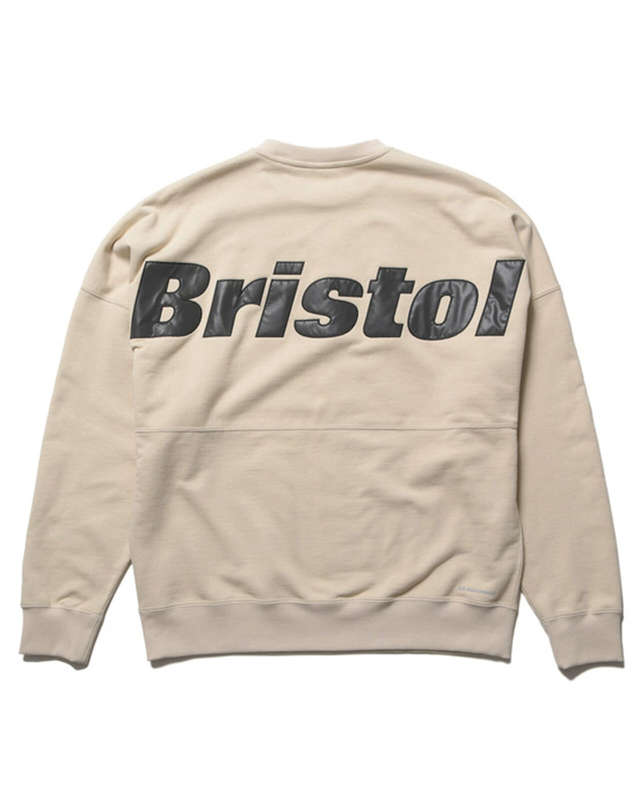 BIG LOGO CREWNECK BAGGY SWEAT,BEIGE, large image number 0