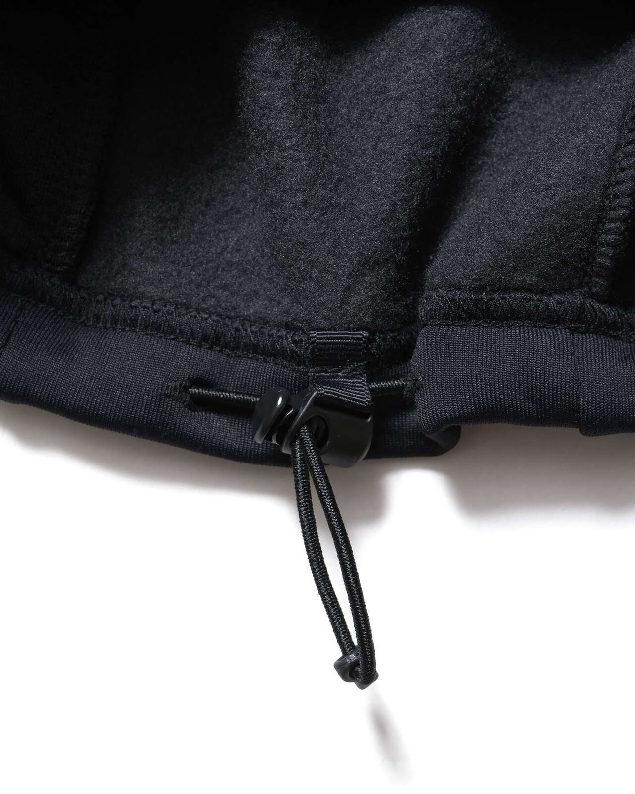 STRETCH FLEECE GAITER HOODIE,BLACK, large image number 6