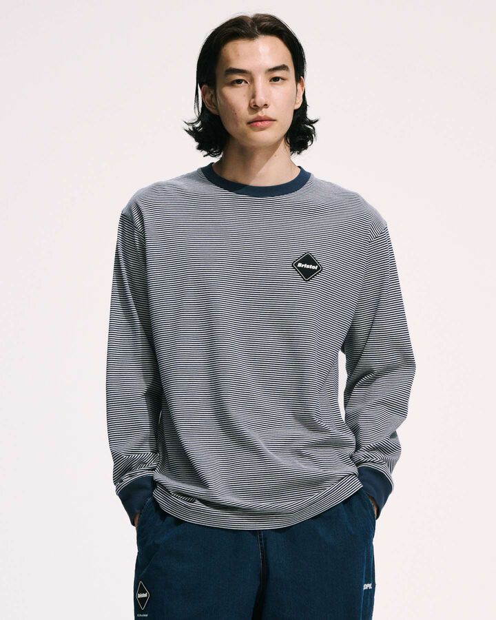 BORDER L/S TEE,BLACK, medium image number 3