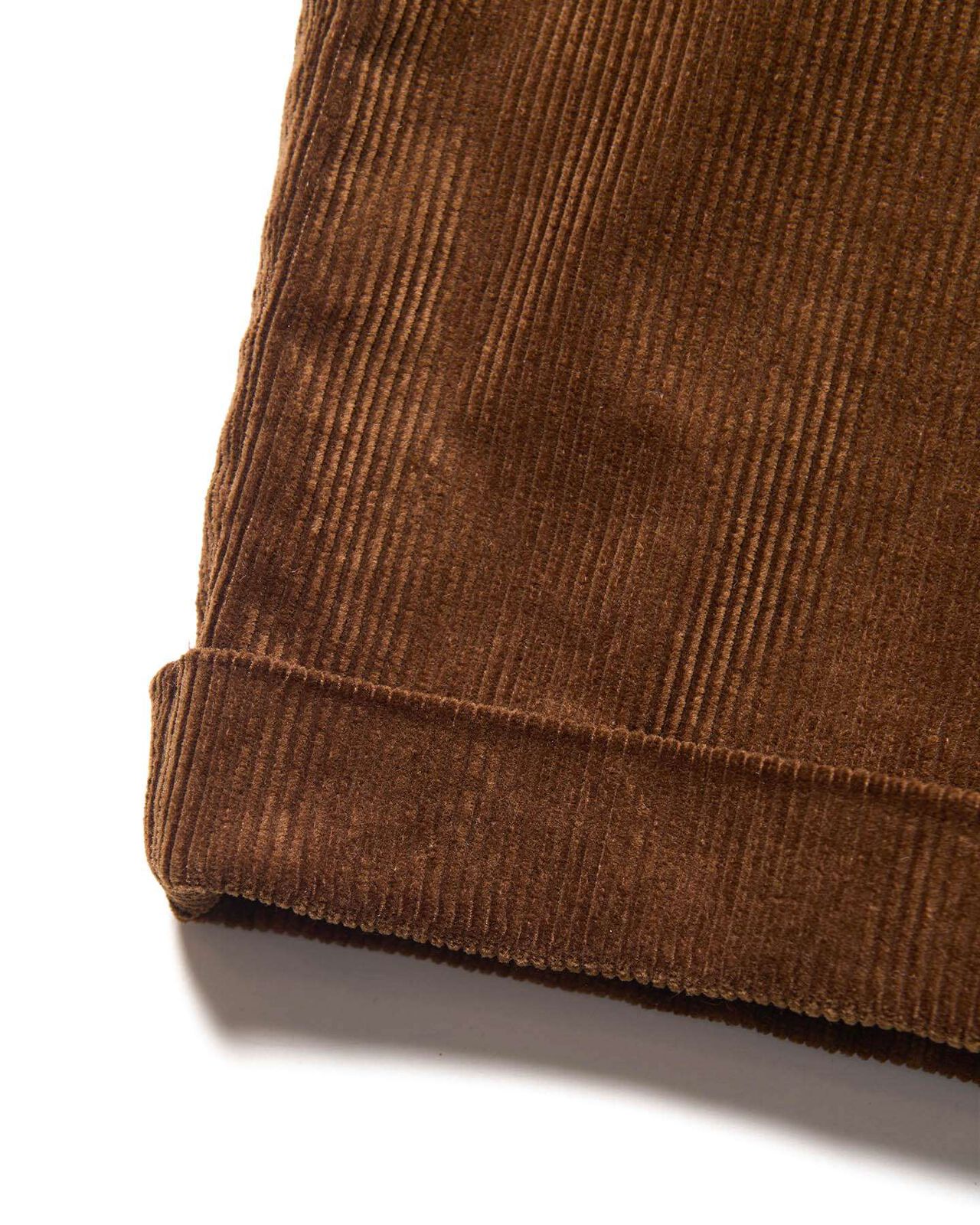 CORDUROY DOUBLE HEM PANTS,BROWN, large image number 4