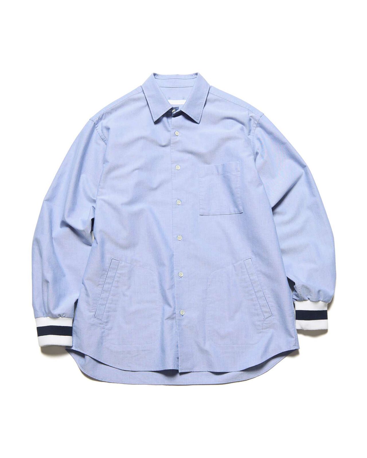 OXFORD RIBBED SHIRT,BLUE, large image number 0