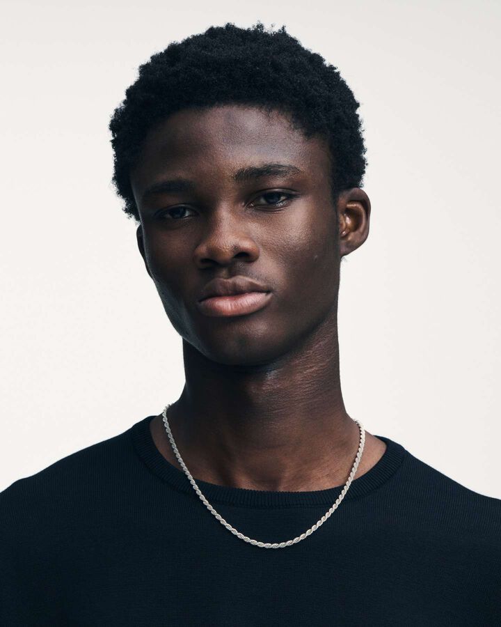 STERLING SILVER NECKLACE,SILVER, medium image number 4