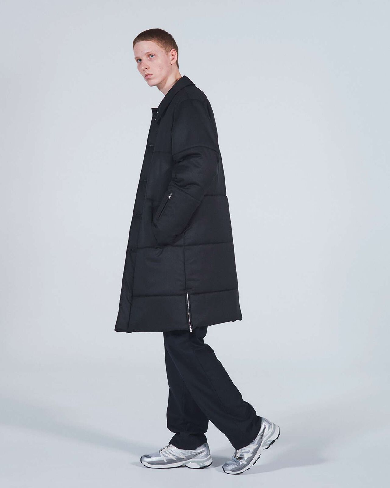 PADDED COAT,BLACK, large image number 3