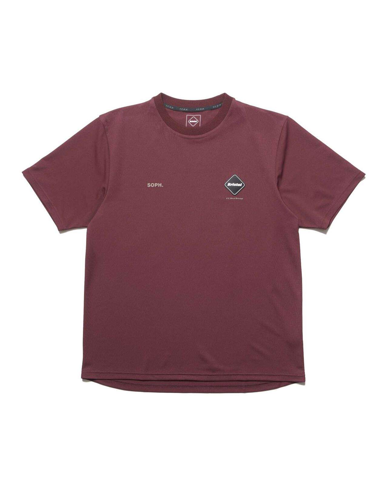 S/S ATHLETIC TOP,BURGUNDY, large image number 0