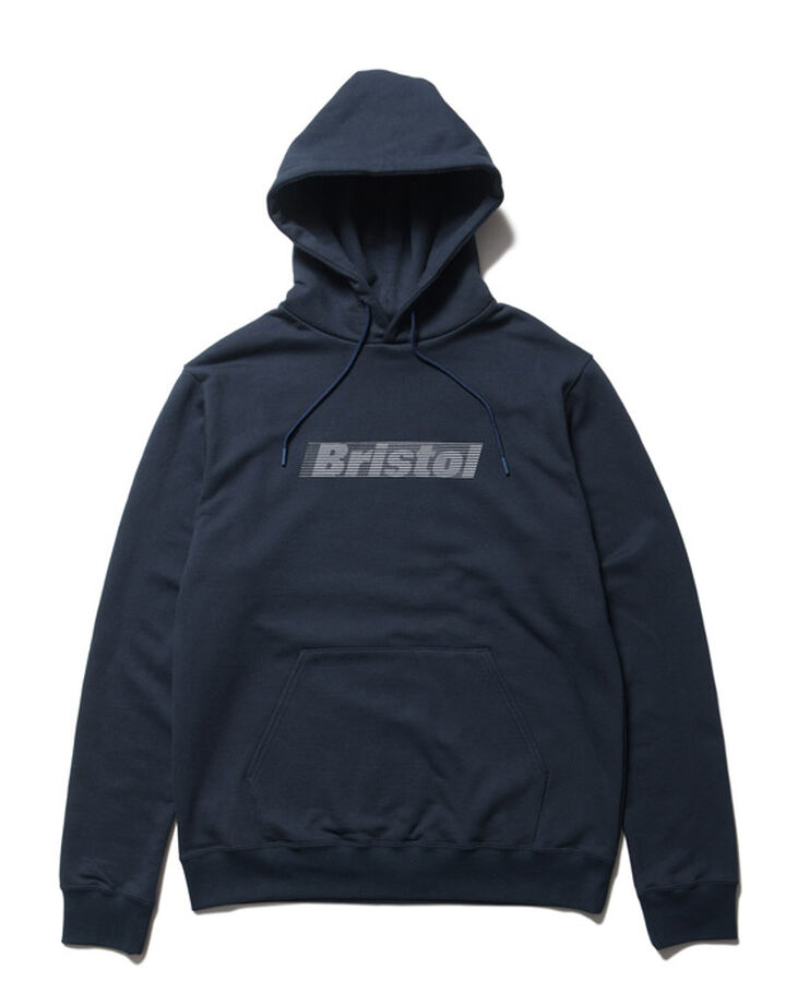 EFFECT LINE LOGO TEAM SWEAT HOODIE,NAVY, medium