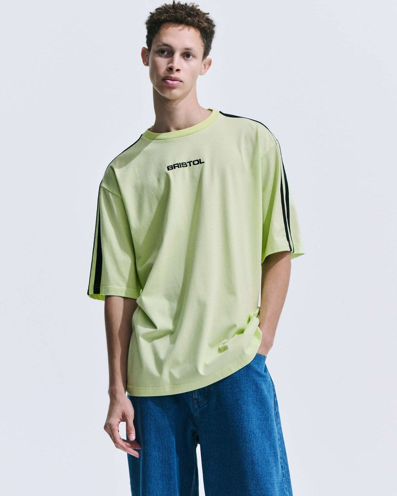 LINE TEAM S/S BAGGY TEE,BLUE, large image number 4