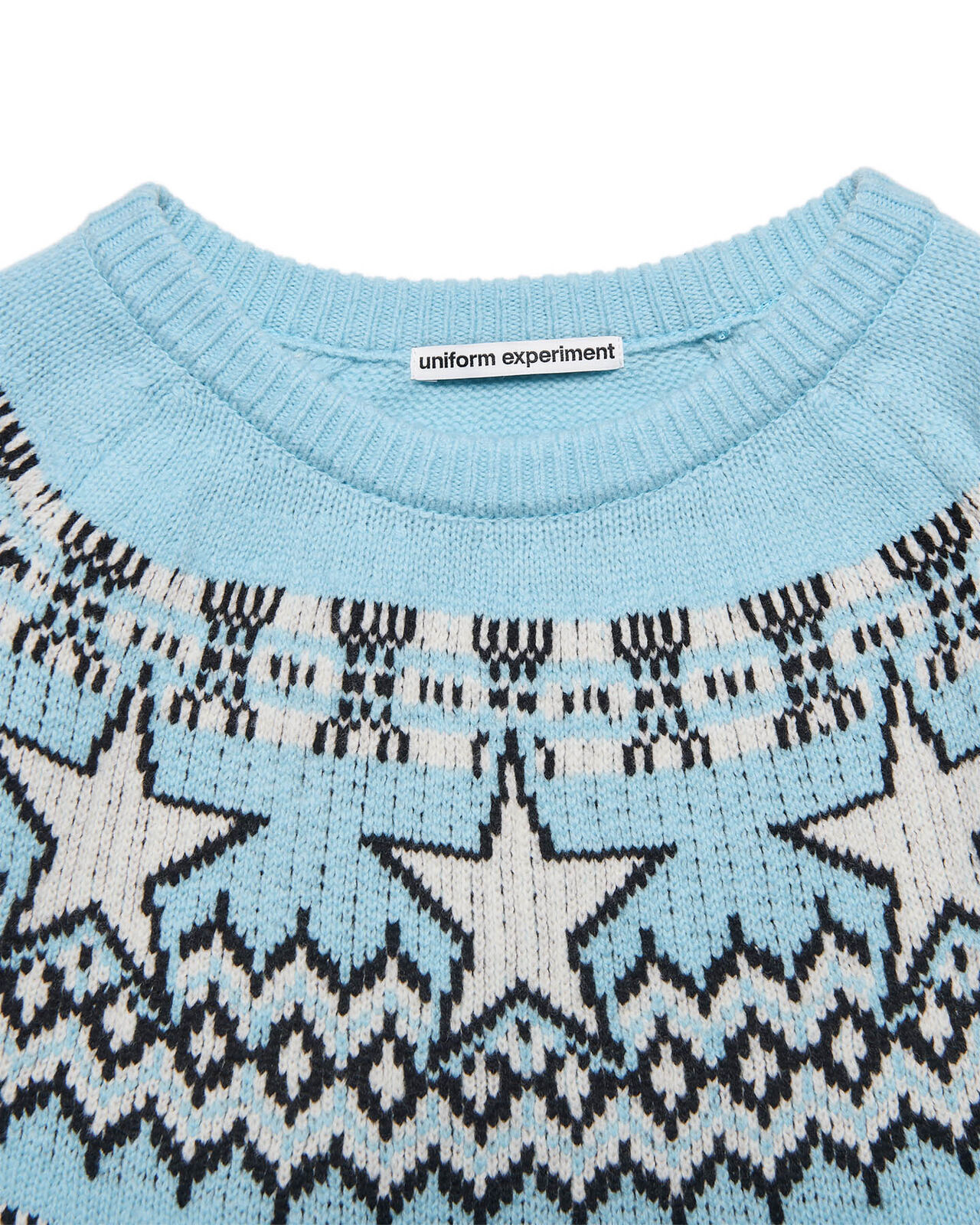 STAR NORDIC SWEATER,LIGHT BLUE, large image number 2