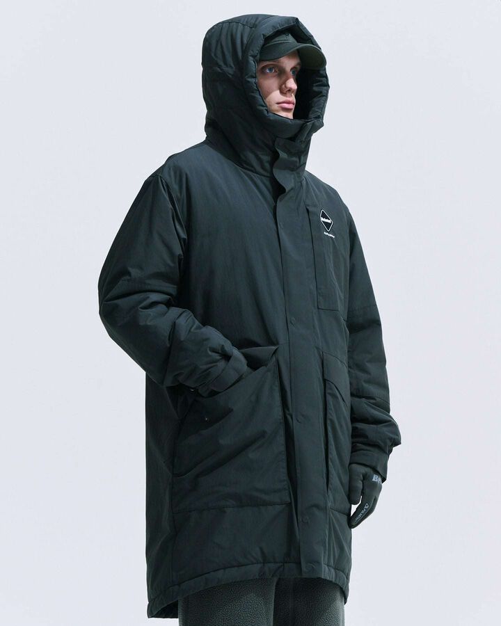 PADDED BENCH COAT,BLACK, medium image number 6