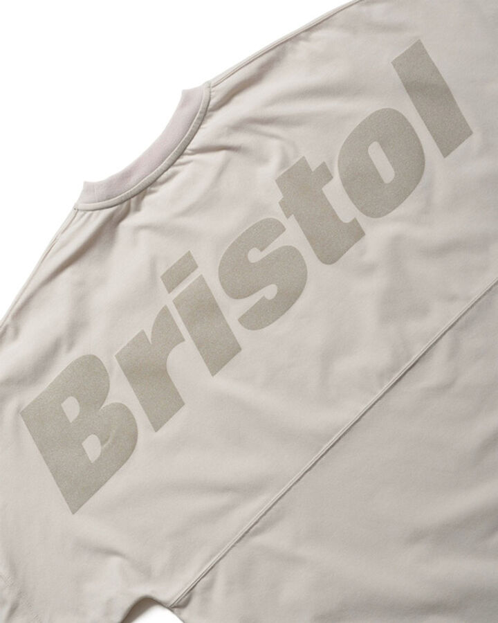 BIG LOGO L/S BAGGY TEE,BEIGE, medium image number 2