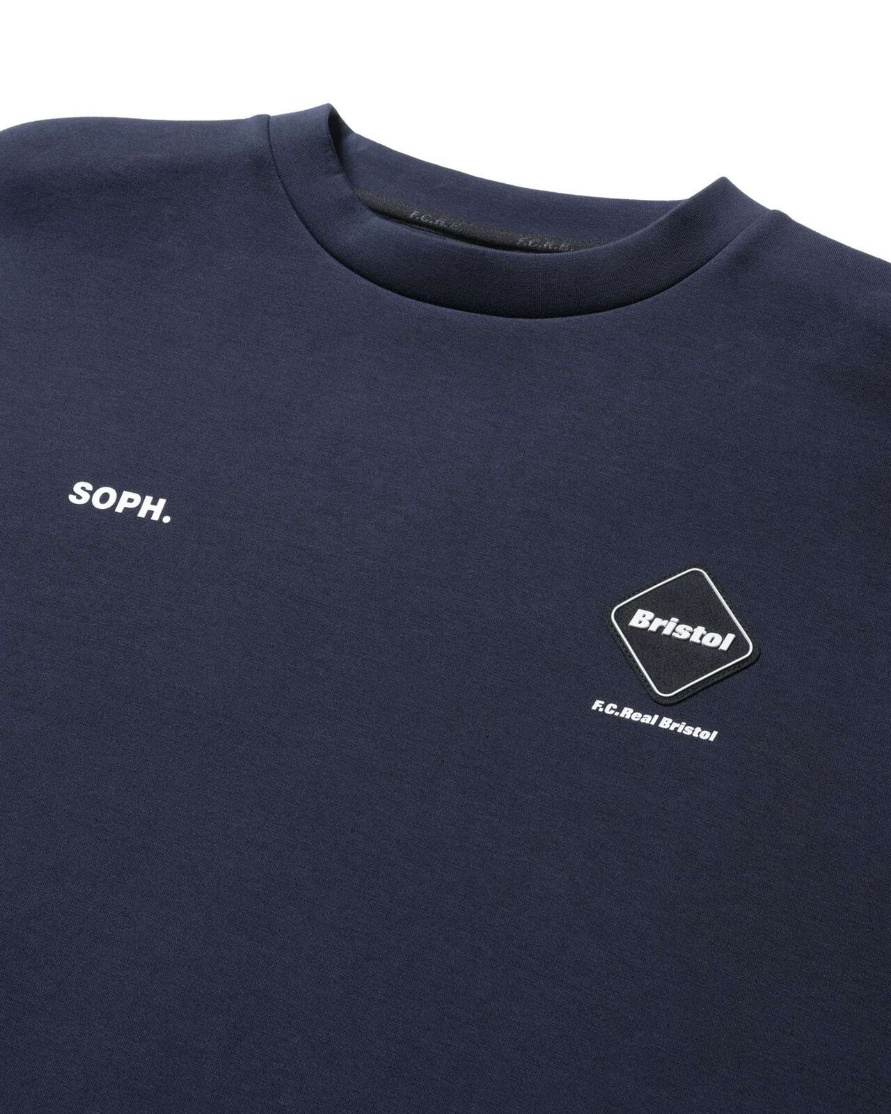 TECH SWEAT S/S CREWNECK TOP,NAVY, large image number 2