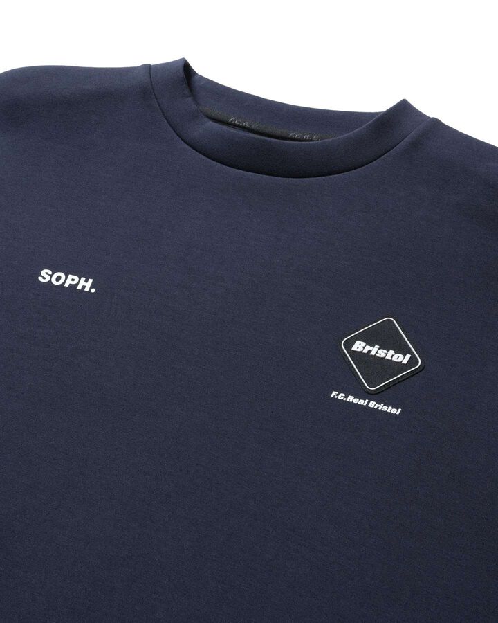 TECH SWEAT S/S CREWNECK TOP,NAVY, medium image number 2