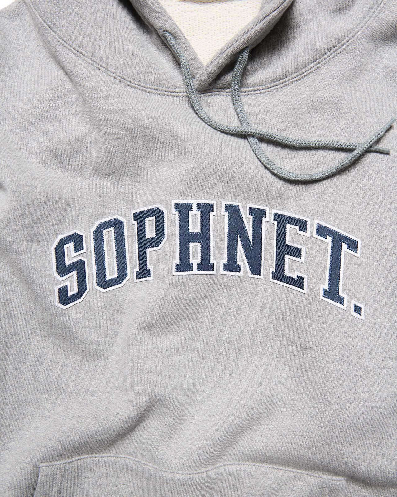 COLLEGE LOGO SWEAT HOODIE,GRAY, large image number 2