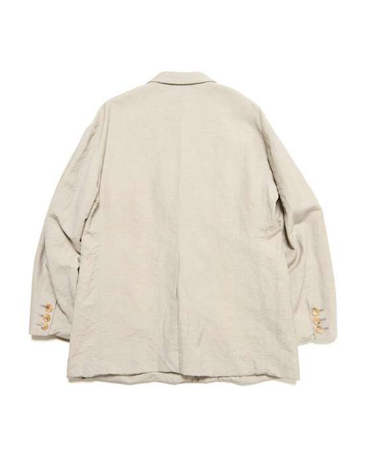 LINEN WOOL RELAX FIT 1BUTTON BLAZER,BEIGE, medium image number 1