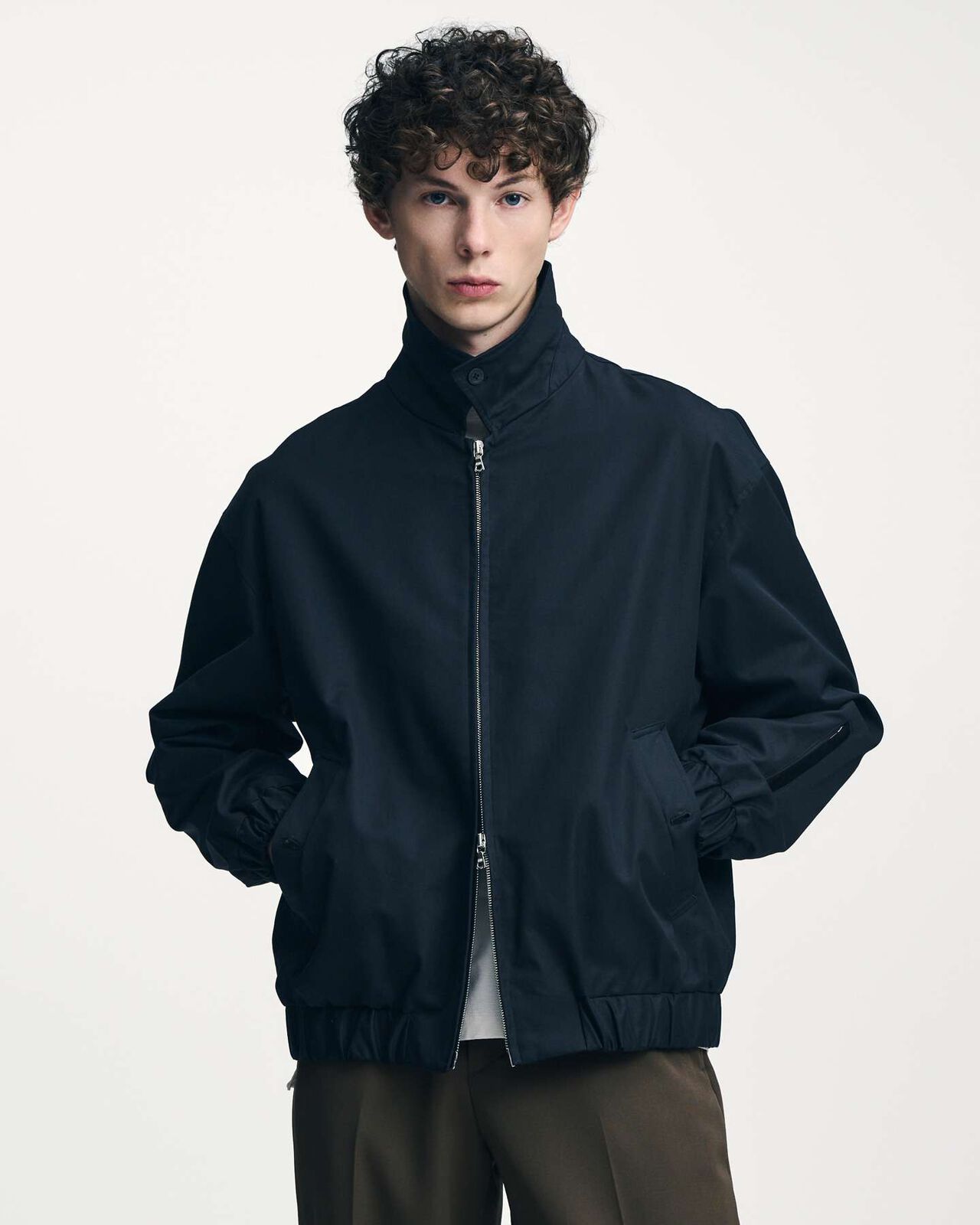 HARRINGTON JACKET,LIGHT BLUE, large image number 5