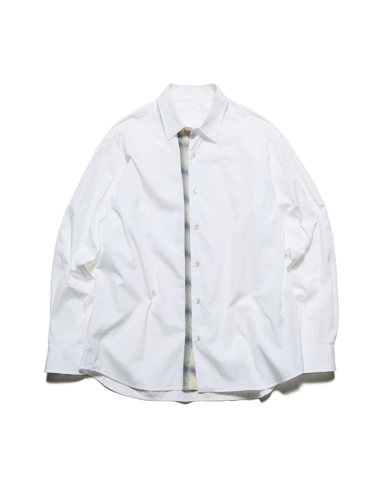 SUVIN GIZA SWITCHING RELAX-FIT SHIRT,WHITE, large image number 0