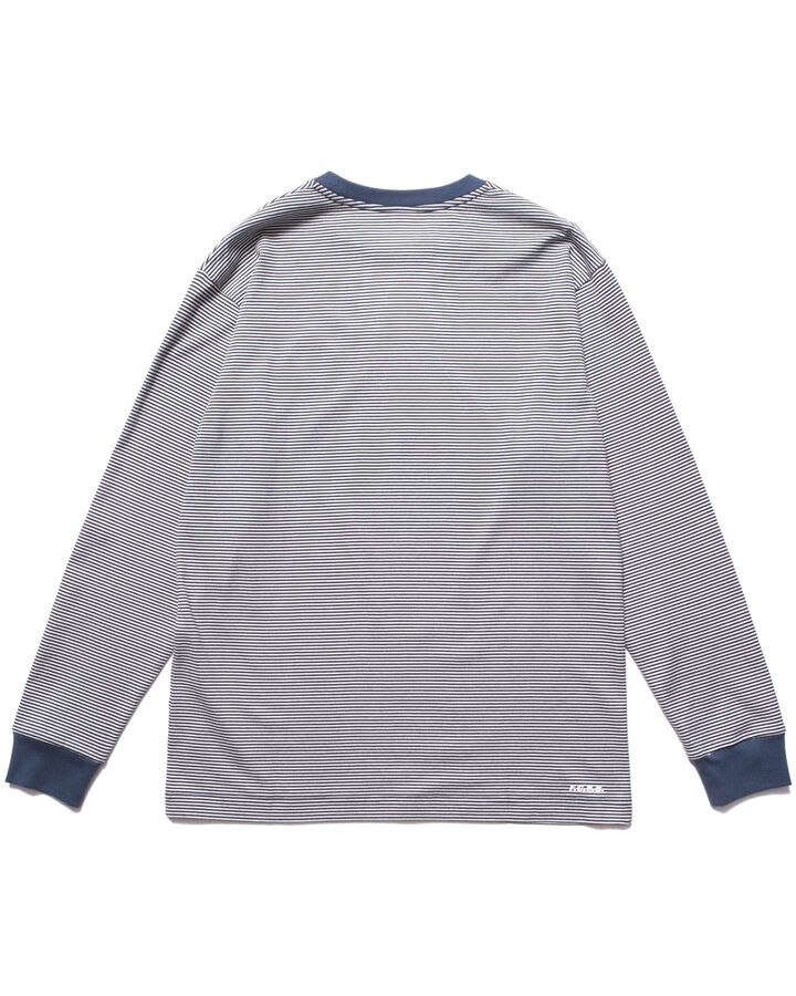 BORDER L/S TEE,NAVY, medium image number 1