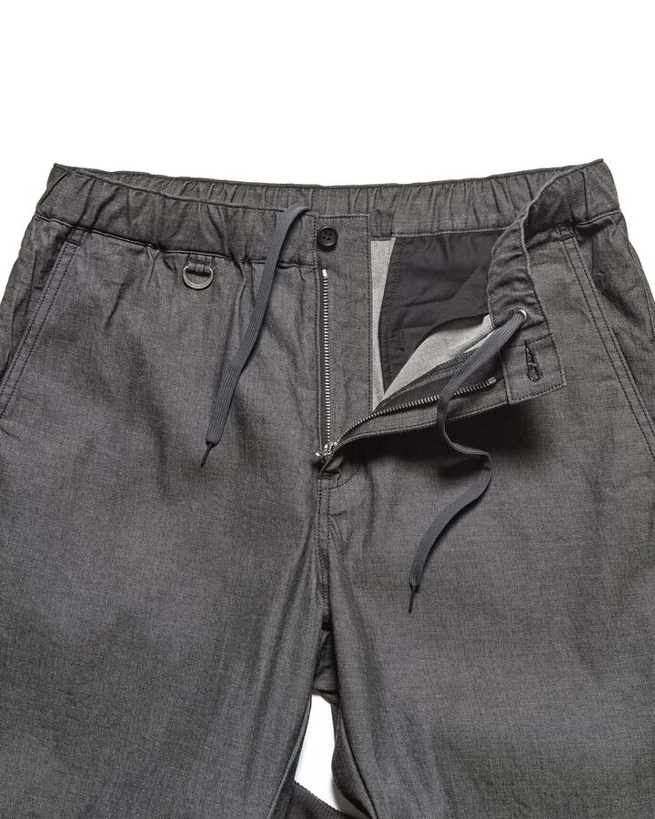 STRETCH DENIM SLIM-FIT RIBBED PANTS,BLACK, medium image number 2