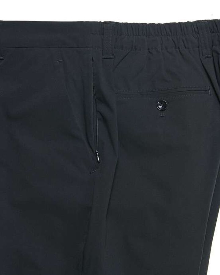 2WAY STRETCH SHIRRING SLIM FIT SLACKS,BLACK, medium image number 3
