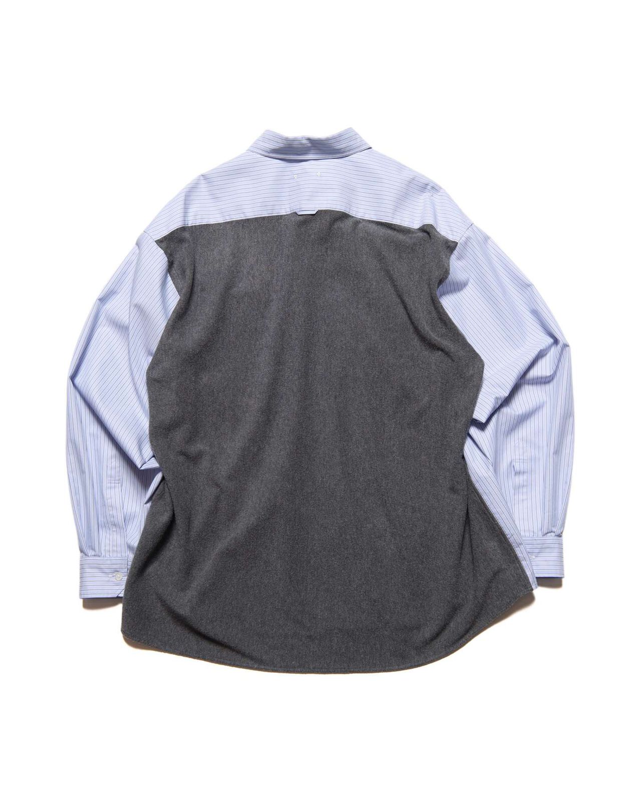 FABRIC-MIX OVERSIZED SHIRT,LIGHT BLUE, large image number 0