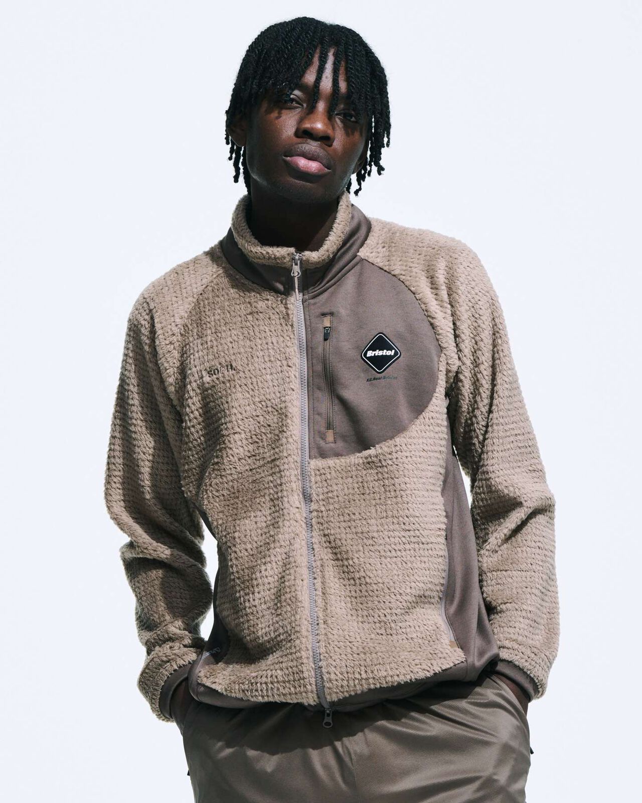 HYBRID FLEECE BLOUSON,BEIGE, large image number 5