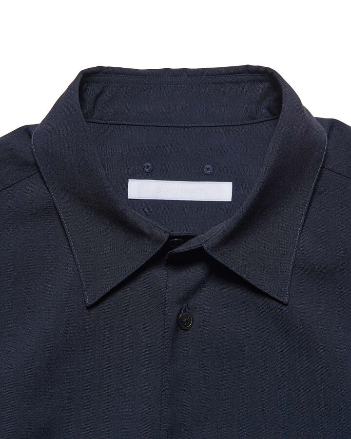 HIGH-TWIST REGULAR-FIT SHIRT,NAVY, medium image number 2