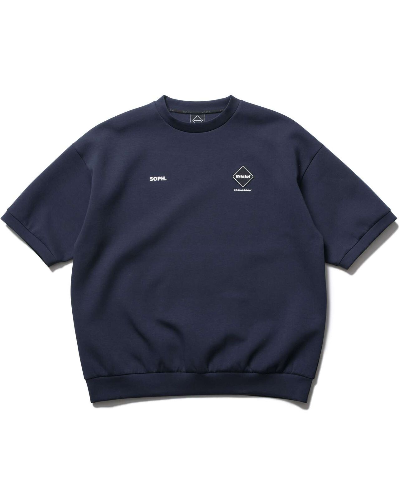 TECH SWEAT S/S CREWNECK TOP,NAVY, large image number 0