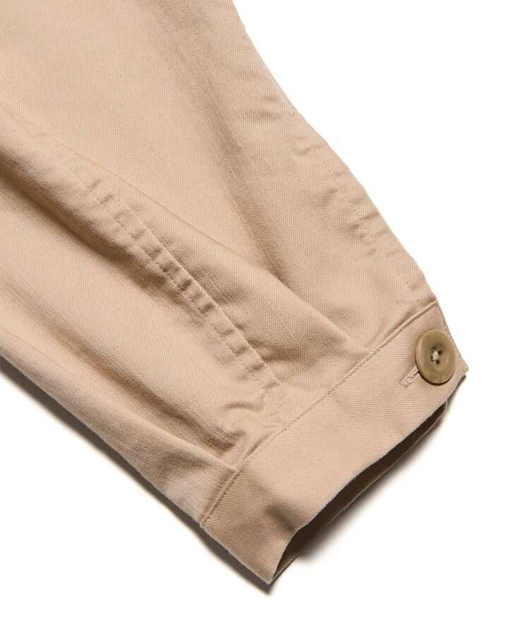 STRETCH TWILL FATIGUE SHIRT,BEIGE, medium image number 6