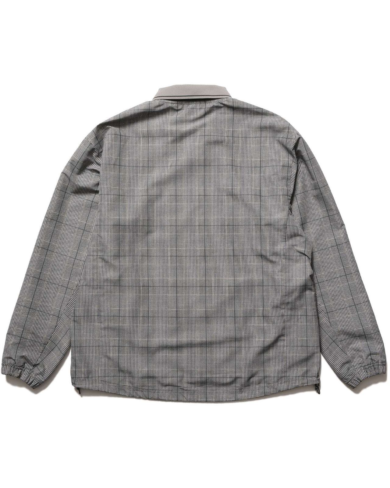 PLAID PRACTICE POLO COLLAR PISTE,GRAY, large image number 1