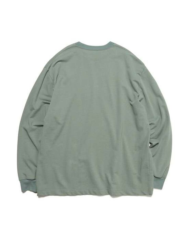 L/S CREWNECK TOP,KHAKI, medium image number 1