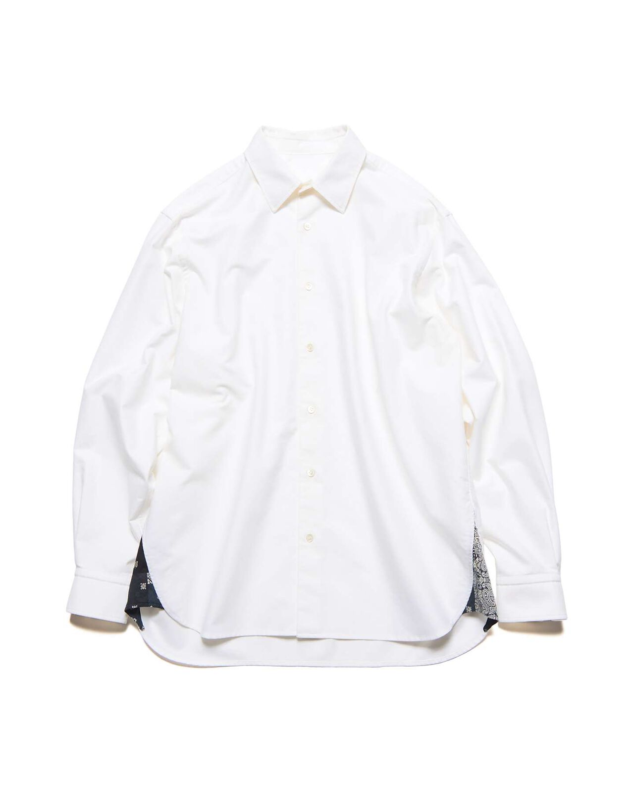PATTERNED GUSSET SHIRT,WHITE, large image number 0