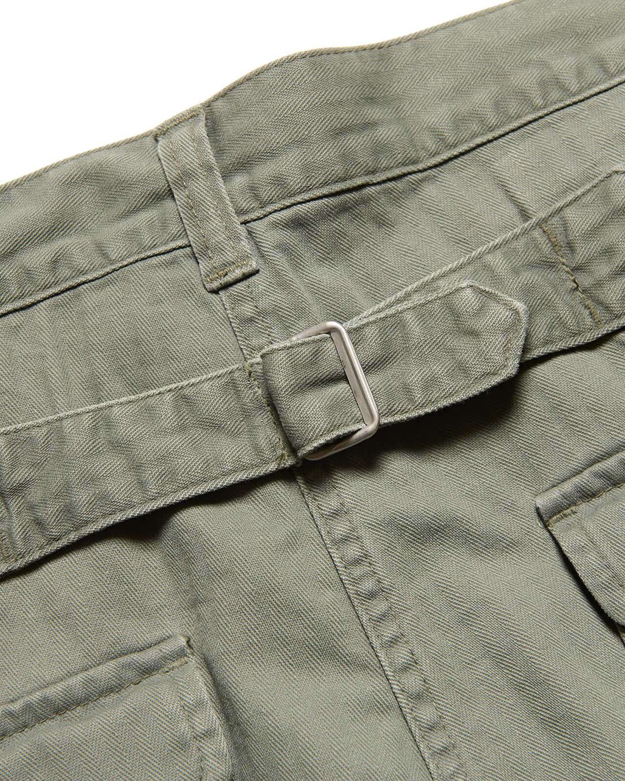 DAMAGED WIDE CROPPED PANTS,KHAKI, large image number 5