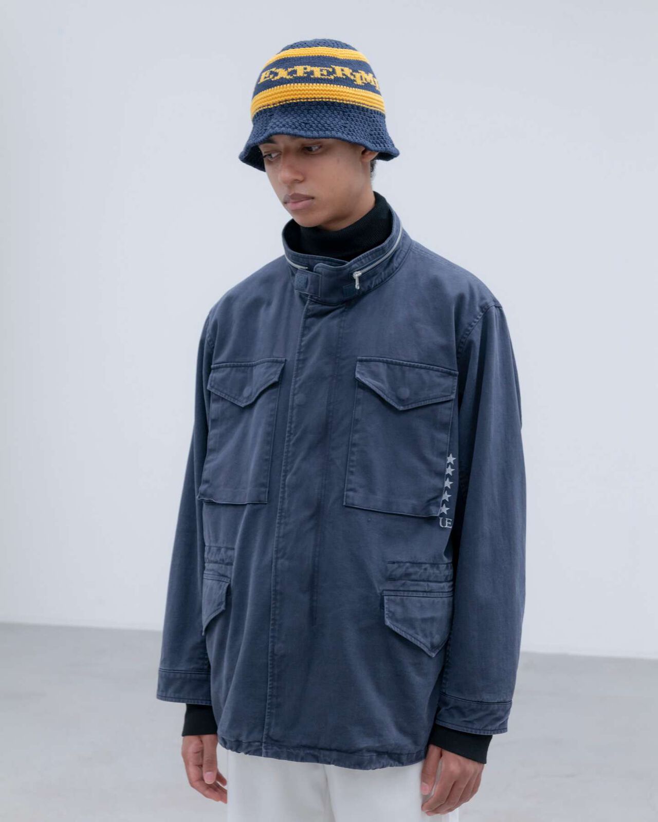 MILITARY FIELD BLOUSON,NAVY, large image number 8