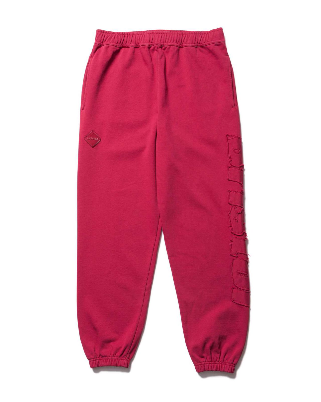 CUT-OFF LOGO SWEAT PANTS,RED, large image number 0