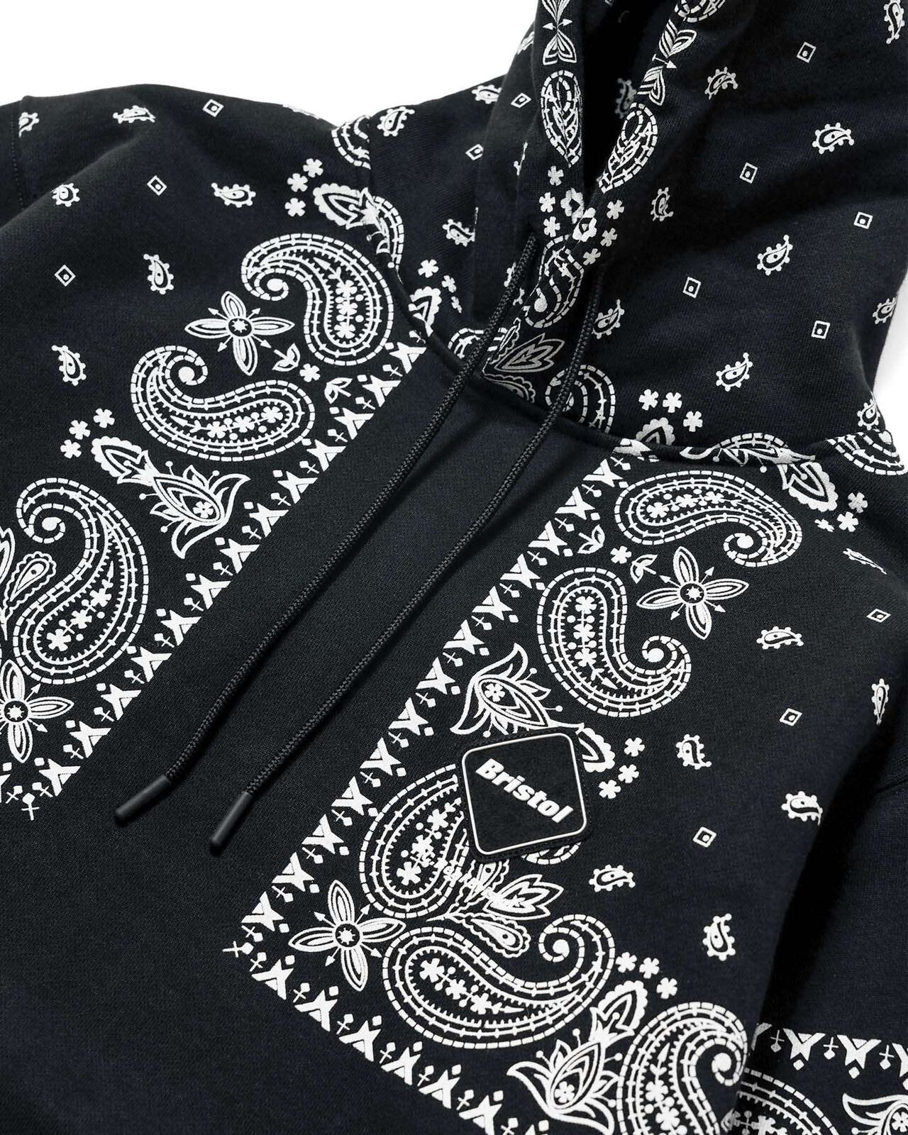 BANDANA SWEAT HOODIE,BLACK, large image number 2