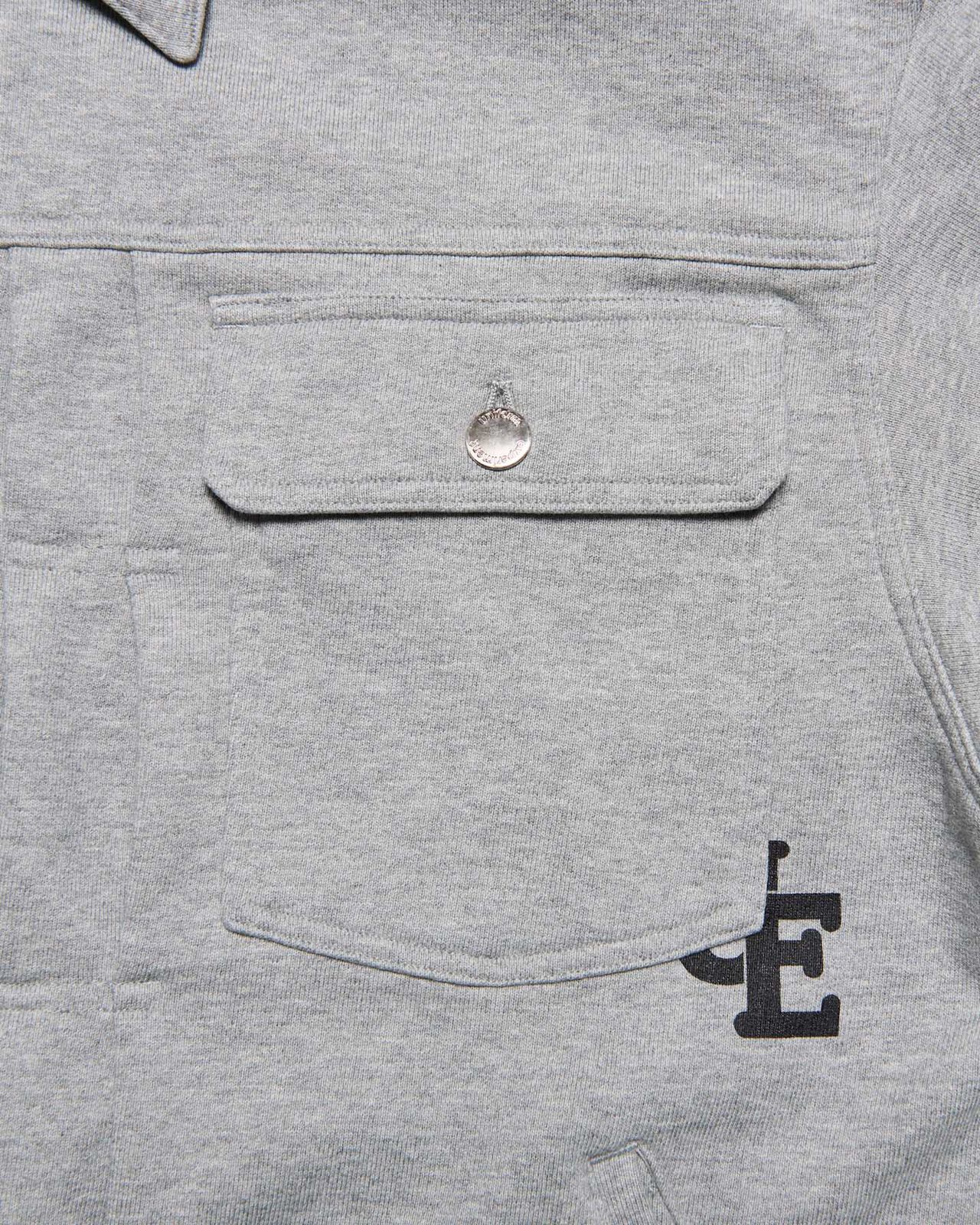 SWEAT TRUCKER JACKET,GRAY, large image number 3