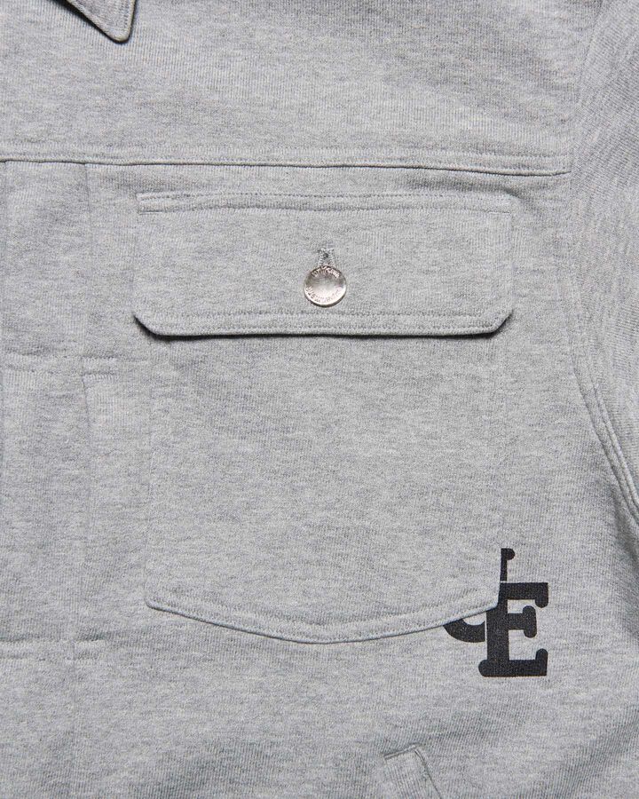 SWEAT TRUCKER JACKET,GRAY, medium image number 3
