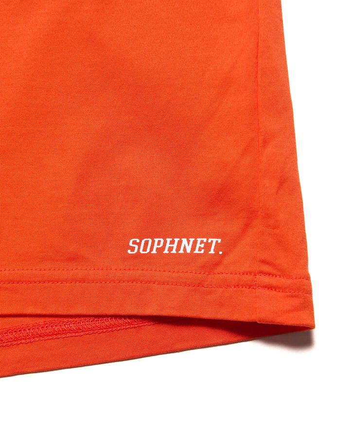 LUSTER COTTON ESSENTIAL S/S TEE,ORANGE, medium image number 2