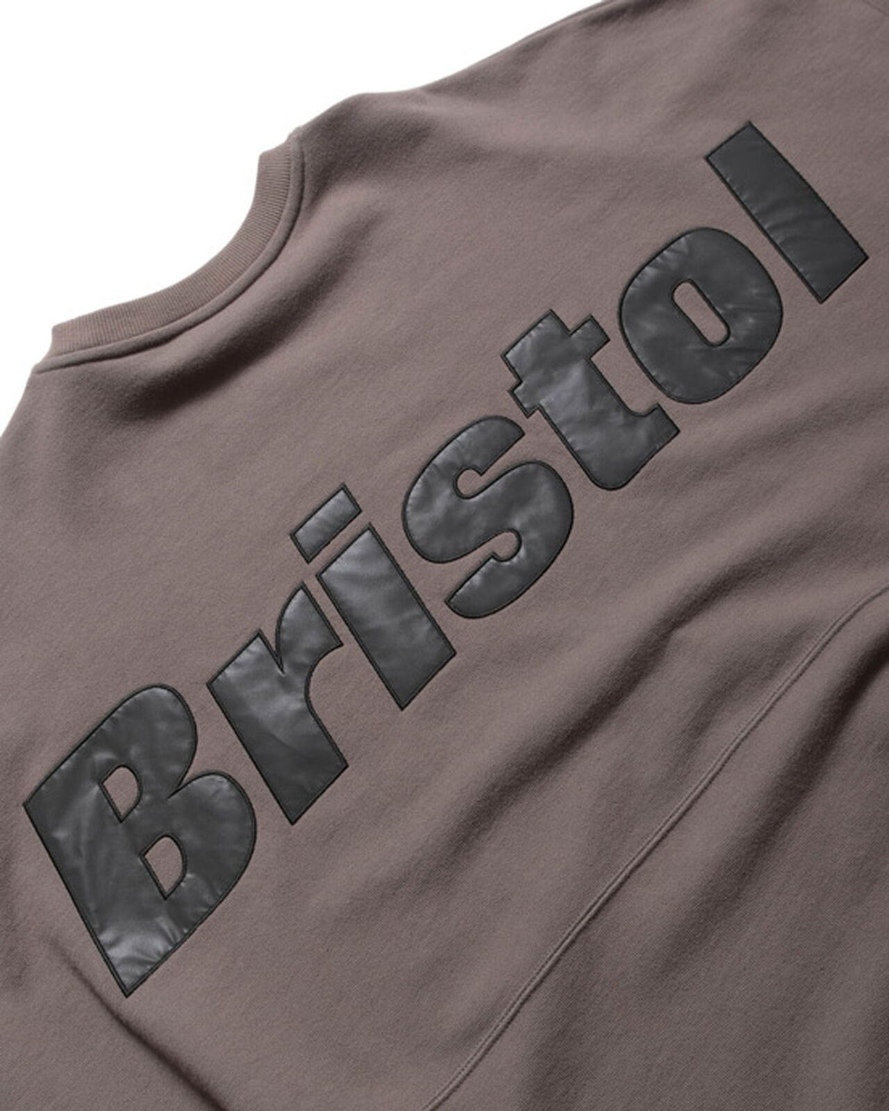 BIG LOGO CREWNECK BAGGY SWEAT,LIGHT BROWN, large image number 2