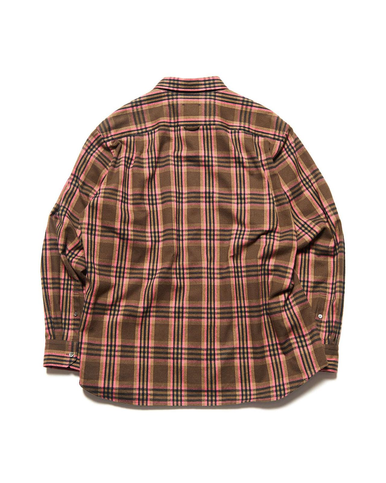 FLANNEL CHECK RELAX-FIT SHIRT,BROWN, large image number 1