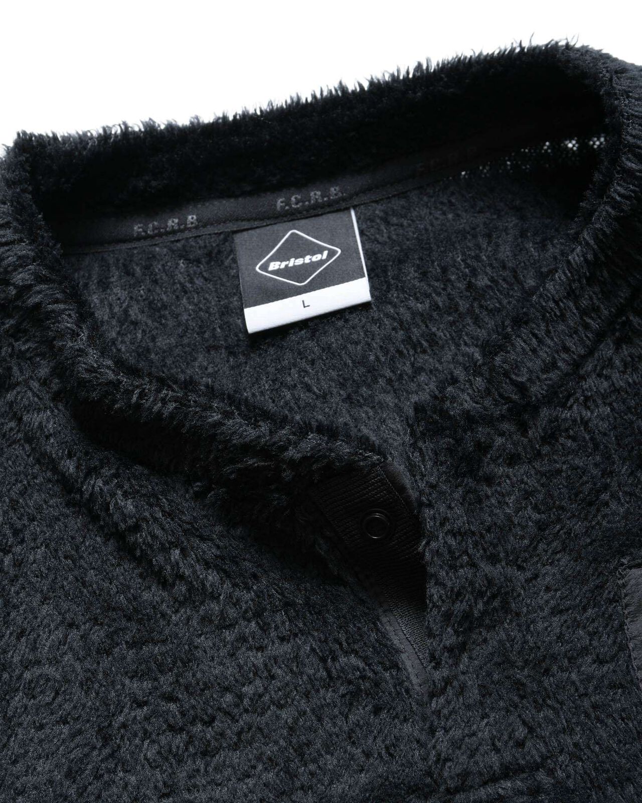 HIGH LOFT FLEECE TOP,BLACK, large image number 3