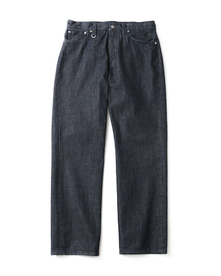 ONE WASHED DENIM STANDARD PANTS,INDIGO, medium