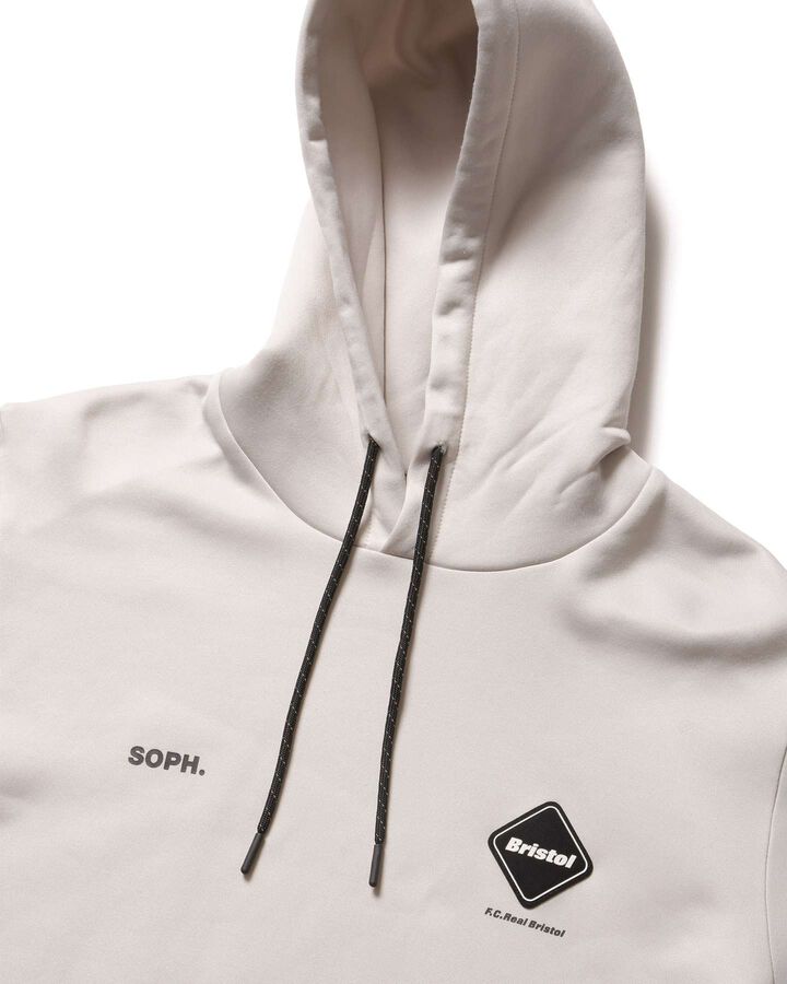 STRETCH FLEECE HOODIE,LIGHT GRAY, medium image number 2